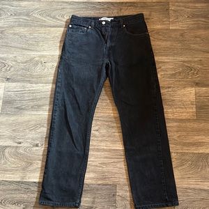 Levi’s 505 regular fit black denim jeans 32x30